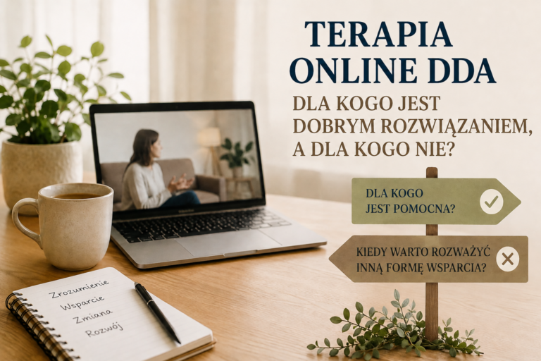 Terapia DDA online – dla kogo jest dobrym rozwiązaniem, a dla kogo nie?